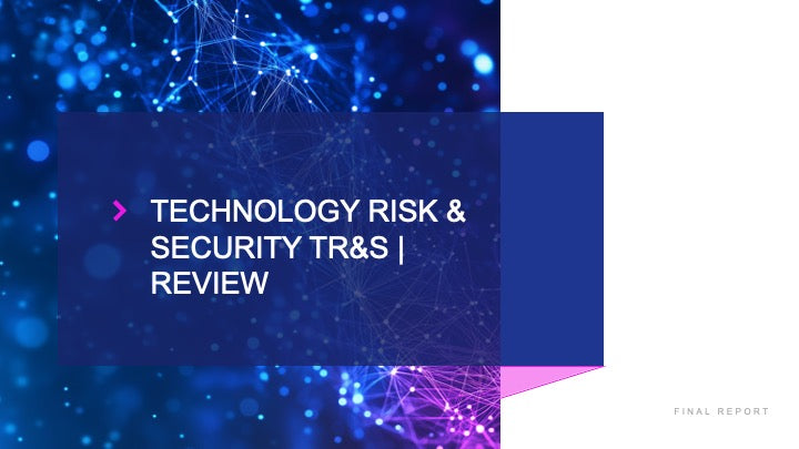 Technology Risk & Security (TR&S) Review: A Strategic Framework for IT Risk Management_ppt_presentation