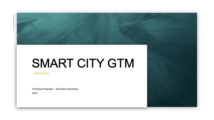 SMART CITY GO-TO-MARKET (GTM) STRATEGY