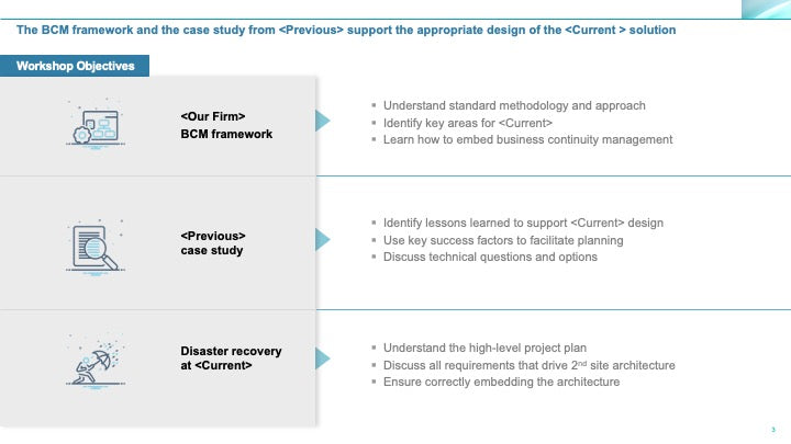 Corporate Management Programs Workshop: A Business Continuity & Disaster Recovery Strategy Framework_ppt_presentations