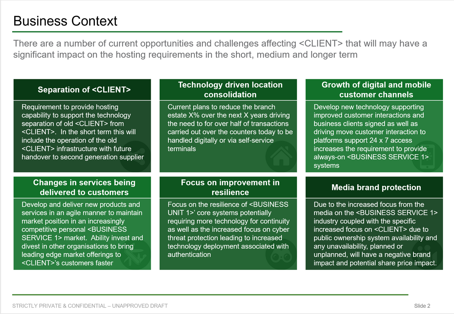 Data center strategy assessment